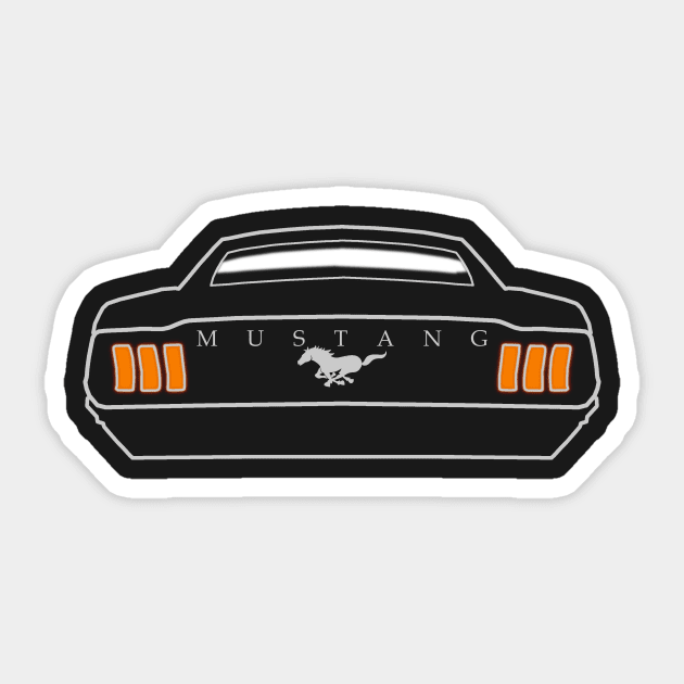 Classic Mustang Ford Mustang Sticker TeePublic